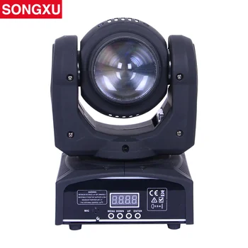 SONGXU 4x10w+1x10W RGBW 4in1 Двойна Face LED движеща се глава светлина за DJ Disco Stage Light / SX-MH041010 Изображение