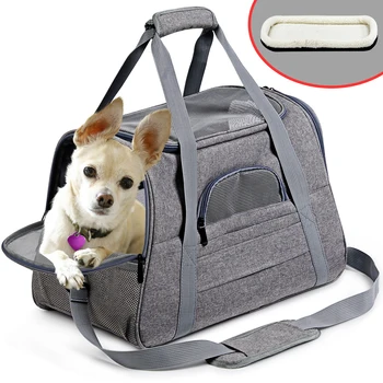 Куче превозвач чанта Pet раница пратеник чанта открито пътуване Protable куче чанта дишаща домашни любимци превозвач чанти за малки кучета Изображение