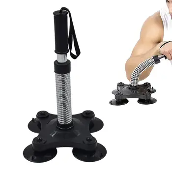 Forearm Strength Trainer Anti-Slip Handle Forearm Trainer Grip With 4 Stable Suction Cups Arm Wrestling Handle Training Machine Изображение