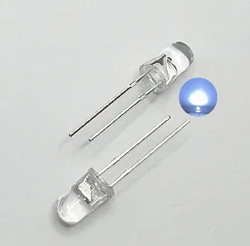 200pcs /lot Прозрачен кръг 5mm супер ярка вода ясно бяло Светлинни LED крушки, излъчващи диод F5 Изображение