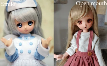 HeHeBJD 1/4 кукла Ruby усмихнати безплатни очи играчка гореща продажба модни кукли Високо качество Изображение