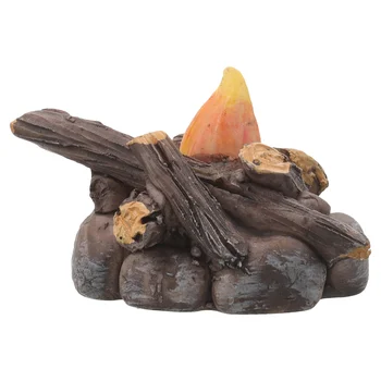 Миниатюрни бонбони декорация смола лагерен огън модел микро сцена декор prop Bonfire орнамент Изображение