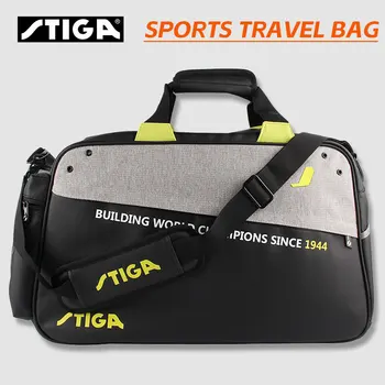 Stiga Чанта за тенис на маса Спортна раница Пътна чанта с голям капацитет, изработена от дебел материал Пинг-понг Спорт CP-93531 CP 93531 Изображение