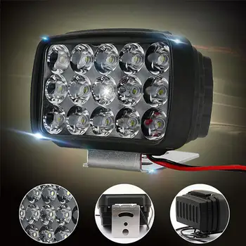  Отличен LED фар удароустойчив дневна светлина Удобен висока яркост 12V 15W LED скутери прожектор Изображение