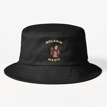Melanin Magic Bucket Hat Bucket Hat Black Mens Casual Summer Caps Fashion Sun Cheapu Hip Hop Sport Fish Spring
 Жени На открито Изображение