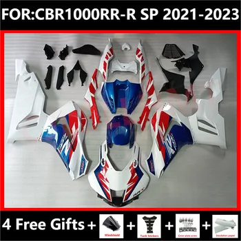 Комплект за цял мотоциклет, подходящ за CBR1000RR-R SP CBR1000RR CBR 1000RR CBR1000 RR 2020 2021 2022 комплект обтекатели синьо бяло Изображение