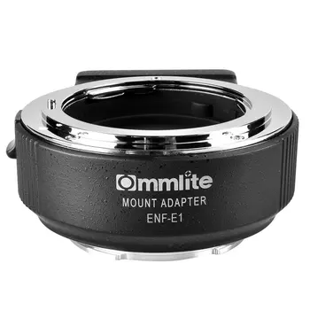 Commlite CM-ENF-E1 PRO Адаптер за автоматично фокусиране за обектив Nikon F само за Sony E Mount A7R2 A7II A6300 A6500 A7R Mark II Изображение