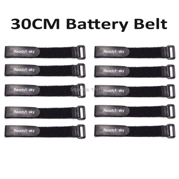 6бр / 8бр / 10бр Readytosky магия стикер батерия колан каишка за многократна употреба кабел вратовръзка обвивка RC батерия части 30 см / 25 см Изображение