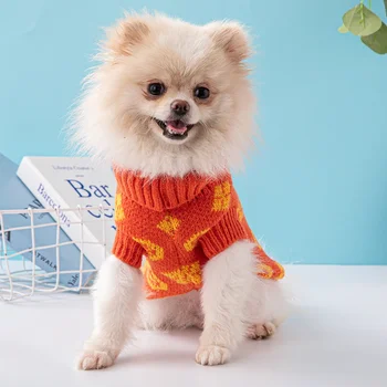 Trend Марка Куче пуловер Шнауцер Corgi Известна марка дрехи за домашни любимци Удебелено криптиране Топло Малки и средни кучешки консумативи Изображение