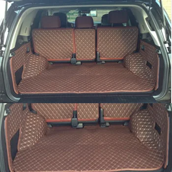 Персонализирана качествена стелка за багажник за кола за новата Toyota Land Cruiser 200 5seats -2010 водоустойчива подложка за килими за LC200 стайлинг Изображение