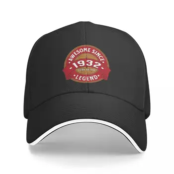 Ново Страхотно от 1932 г., подарък за 90-ия рожден ден Бейзболна шапка Шапка за шофьори на камиони плажна шапка Ново в шапката Шапки Мъжки Дамски Изображение
