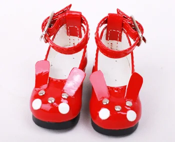 1/6 момиче YOSD AOD DOD BJD Dollfie синтетична кожа PU обувки червени черни обувки YG350 Изображение