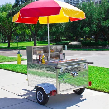 Европа Продажба Сладолед Снек Push Кетъринг Джелато камион храна ремарке хот-дог количка Изображение