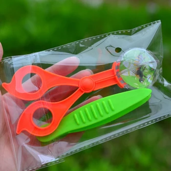 Детска школа Растение насекоми биология проучване инструмент комплект пластмасови ножици скоба пинсети сладък природата изследване играчка комплект за деца Изображение