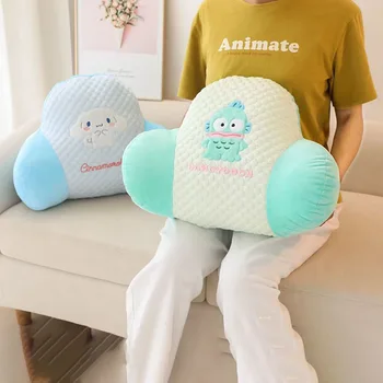 Kawaii Sanrio Car Lumbar Support Backrest Cinnamoroll Kuromi My Melody Cute Anime Sofa Bed Backrest Kids Toys Funny Girls Подаръци Изображение