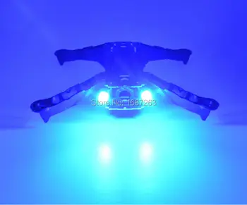 4 X RC Night Flying 1.5W Супер ярки LED светлини за самолетен квадрокоптер мултиротор QAV250 280 300 ect Изображение