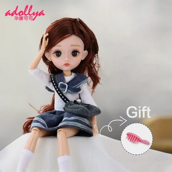 Adollya BJD кукли за момичета 26cm топка съвместни въртяща се кукла 11 подвижни стави принцеса комплект играчки за момичета 1/6 BJD кукли Изображение