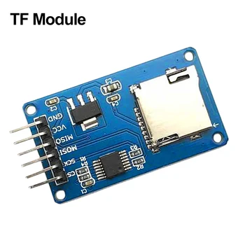 Micro SD модул 5V 3.3V разширителна платка за съхранение 6 пина модул за щит на паметта Мини модул за TF карта за Arduino DIY комплект Изображение