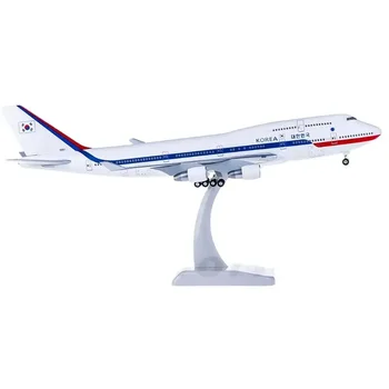 Diecast 1:200 Мащаб Hogan HG0472GR 747-400 10001 симулация завършен самолет модел колекция подарък играчки Изображение