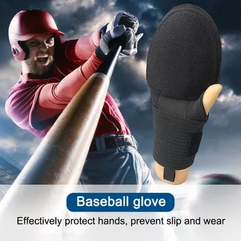 1Pc Бейзболни плъзгащи ръкавици Дишаща бейзболна плъзгаща се ръкавица Поддръжка на китката Защита на ръцете Дясна и лява ръка за базово бягане Изображение