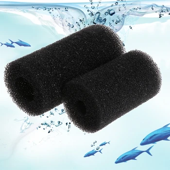 нов 5 пакет предварително филтър гъба аквариум филтър черна пяна ролки съвместими риба за Ta Изображение