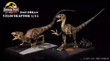 Dino Dream Velociraptor Raptor Jurassic Dinosaurs Statue Collection Модел 30th Anniversary Edition 1/15 Изображение
