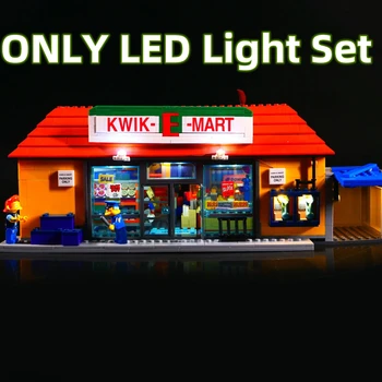  RC LED светлина комплект за LEGO 71016 Kwikk E-Mart строителни блокове тухлена играчка (само LED светлина, без блокове модел) Изображение