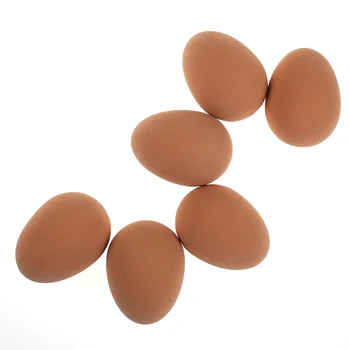 1Pcs Новост подскачащи яйца Реалистични фалшиви гумени подскачащи топки Домашен любимец играчка шега шега играчка Изображение