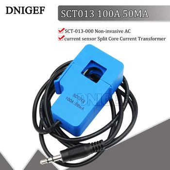 DNIGEF 1 PCS SCT-013-000 100A Неинвазивен AC токов сензор SCT-013-000 100A Трансформатор за напрежение с разделена сърцевина Изображение