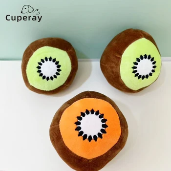 Pet Toy Sounding Fruit Shape Dog Chew Squeak Toy Puppy Playing Molar Cleaning Teeth Dog Cats Training Toy Squeaky Pet Supplies Изображение