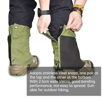 Външно катерене Водоустойчив сняг крак гети туризъм обувка Legging обувки Топло покритие за обувки за къмпинг Трекинг Аксесоари за походи Изображение