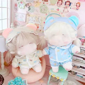 Многоцветен кукла дрехи плат изкуство памук кукла нормални играчки за замяна облекло бебе парти Изображение