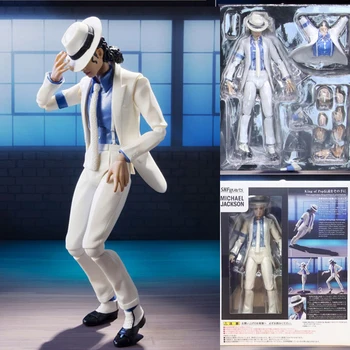 Michael Jackson Smooth Criminal Moonwalk Action Figure Collection Модел Figma 096 Michael Jackson MJ Thriller Graduation Gift Изображение