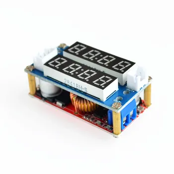 1PC 5A Регулируема мощност CC / CV модул за стъпаловидно зареждане LED драйвер волтметър амперметър постоянен ток постоянно напрежение Изображение